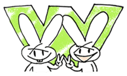 x rabbit's Alphabet Sticker sticker #444511