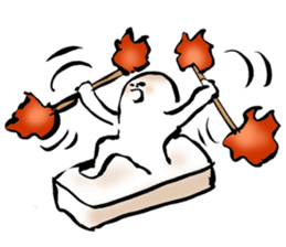 Upbeat Rice Cake sticker #445376