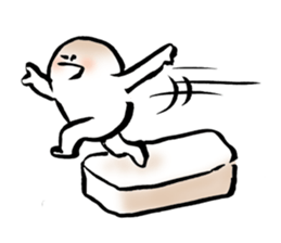 Upbeat Rice Cake sticker #445385