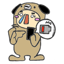 Feeling of cute dog sticker #445570