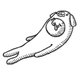 Feeling of cute dog sticker #445575