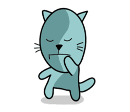 empty-headed cats sticker #445849