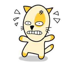 empty-headed cats sticker #445853