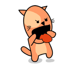 empty-headed cats sticker #445854