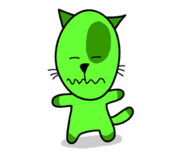 empty-headed cats sticker #445856