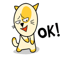 empty-headed cats sticker #445857