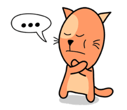 empty-headed cats sticker #445858