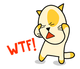 empty-headed cats sticker #445859