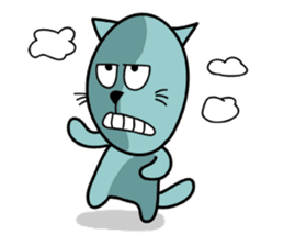 empty-headed cats sticker #445862