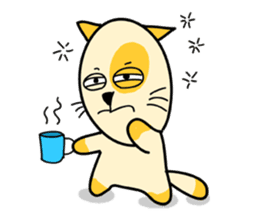 empty-headed cats sticker #445879