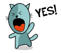 empty-headed cats sticker #445886