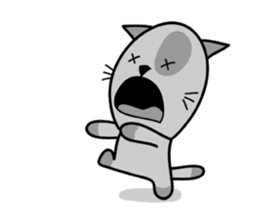 empty-headed cats sticker #445887