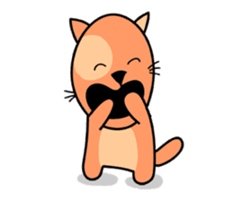 empty-headed cats sticker #445888