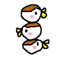 Cute sparrow sticker #446529