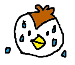 Cute sparrow sticker #446530