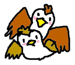 Cute sparrow sticker #446533