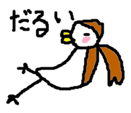 Cute sparrow sticker #446534