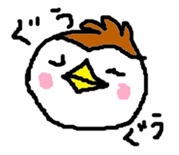 Cute sparrow sticker #446537