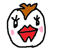 Cute sparrow sticker #446548