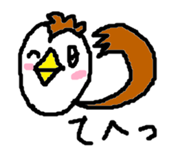 Cute sparrow sticker #446563