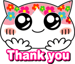 Colorful cat sticker #446889