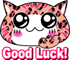 Colorful cat sticker #446892