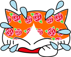 Colorful cat sticker #446899