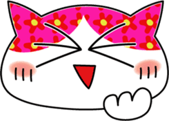 Colorful cat sticker #446900