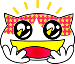 Colorful cat sticker #446901