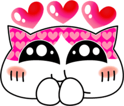 Colorful cat sticker #446902