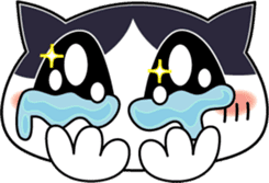 Colorful cat sticker #446903