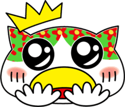 Colorful cat sticker #446904