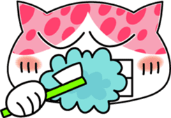 Colorful cat sticker #446907