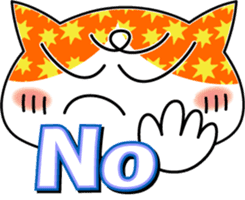 Colorful cat sticker #446910