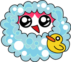 Colorful cat sticker #446917