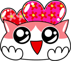 Colorful cat sticker #446918