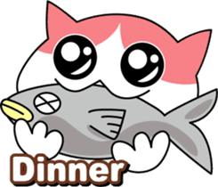 Colorful cat sticker #446922