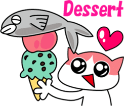 Colorful cat sticker #446924