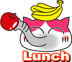 Colorful cat sticker #446925