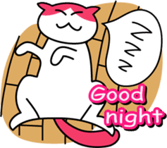 Colorful cat sticker #446926