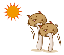 Mushroom-cat sticker #447213