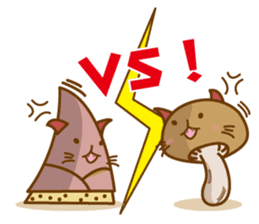 Mushroom-cat sticker #447220