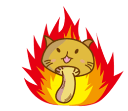 Mushroom-cat sticker #447221