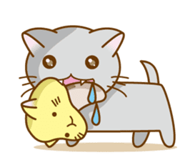 Mushroom-cat sticker #447229