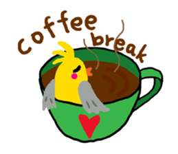 Happy chubby bird. sticker #447490