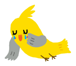 Happy chubby bird. sticker #447494