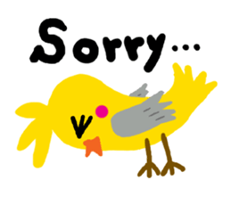 Happy chubby bird. sticker #447500