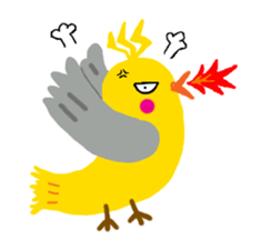 Happy chubby bird. sticker #447502