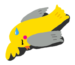 Happy chubby bird. sticker #447512