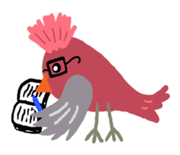 Happy chubby bird. sticker #447515